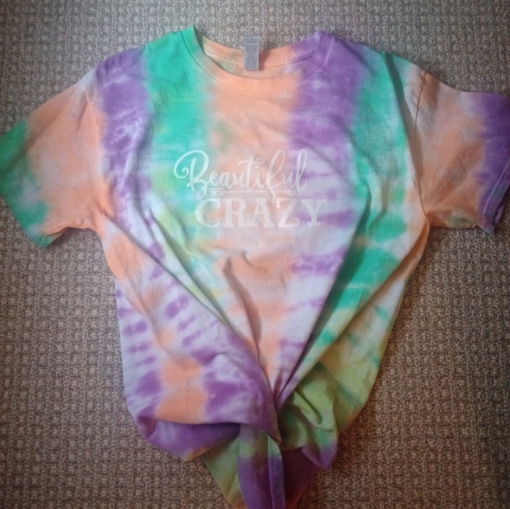 Handmade tye dyed women's tshirt
